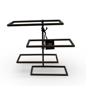 Napa Home and Garden Black Metal Wine Display Wall Mount/Rack